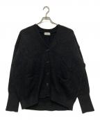machattマチャット）の古着「モヘヤ混カーディガン」｜ブラック