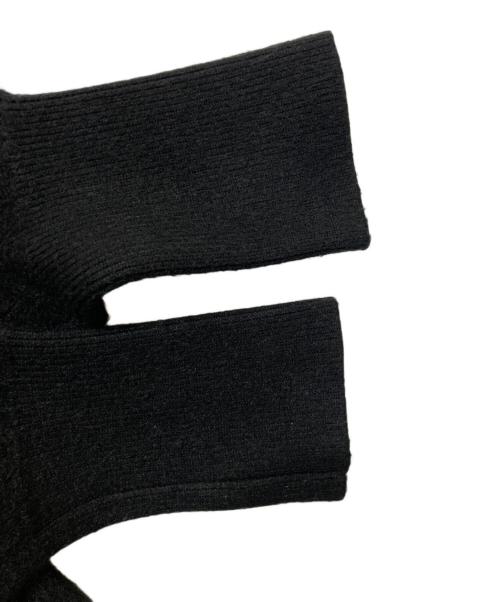 machatt（マチャット）machatt (マチャット) モヘヤ混カーディガン ブラック サイズ:FREEの古着・服飾アイテム