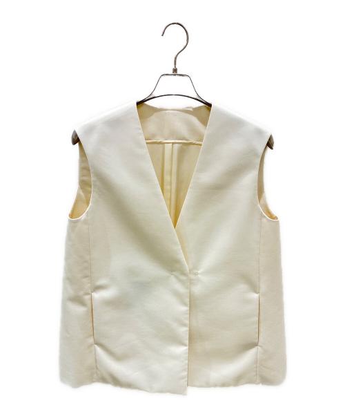 DRAWER（ドゥロワー）DRAWER (ドゥロワー) ウールモヘア サキソニージレ アイボリー サイズ:38の古着・服飾アイテム