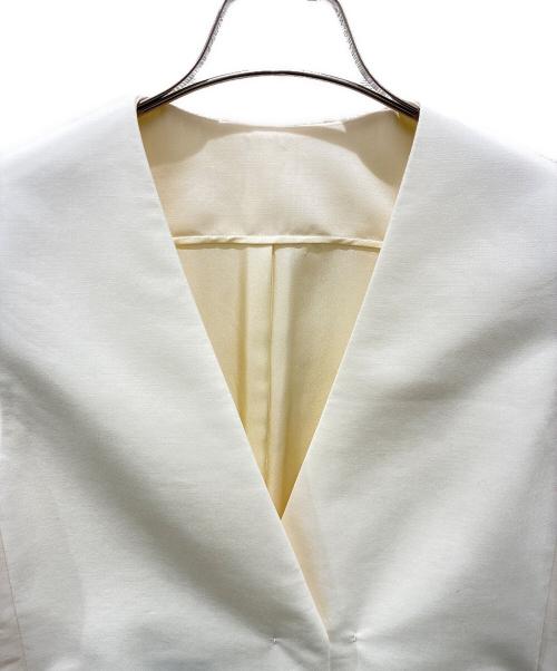 DRAWER（ドゥロワー）DRAWER (ドゥロワー) ウールモヘア サキソニージレ アイボリー サイズ:38の古着・服飾アイテム