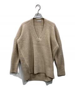 AP STUDIO シルクコットンハイゲージプルオーバー ベージュ 中古・古着通販】AP STUDIO (エーピーストゥディオ) SILK COTTON H/G