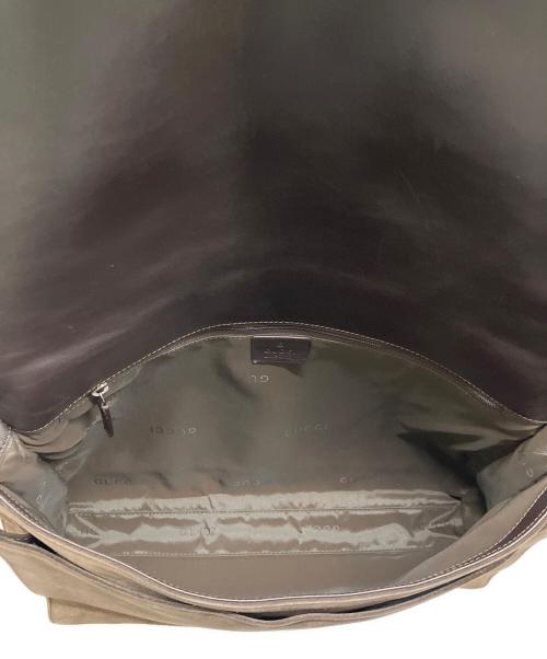 GUCCI（グッチ）GUCCI (グッチ) スウェードショルダーバッグ ブラウン サイズ:下記参照の古着・服飾アイテム