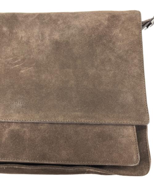 GUCCI（グッチ）GUCCI (グッチ) スウェードショルダーバッグ ブラウン サイズ:下記参照の古着・服飾アイテム