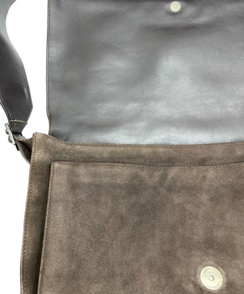GUCCI（グッチ）GUCCI (グッチ) スウェードショルダーバッグ ブラウン サイズ:下記参照の古着・服飾アイテム