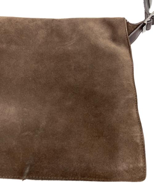 GUCCI（グッチ）GUCCI (グッチ) スウェードショルダーバッグ ブラウン サイズ:下記参照の古着・服飾アイテム
