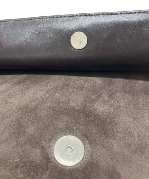 GUCCI（グッチ）GUCCI (グッチ) スウェードショルダーバッグ ブラウン サイズ:下記参照の古着・服飾アイテム