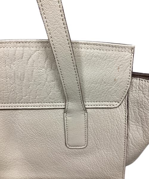 TOFF&LOADSTONE（トフアンドロードストーン）TOFF&LOADSTONE (トフアンドロードストーン) レザーハンドバッグ アイボリーの古着・服飾アイテム