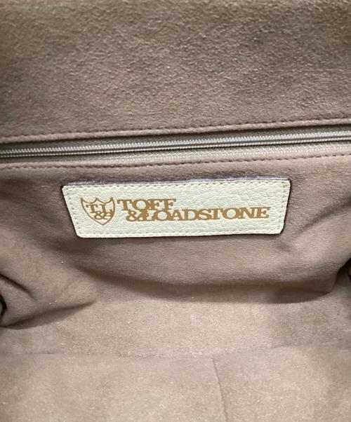 TOFF&LOADSTONE（トフアンドロードストーン）TOFF&LOADSTONE (トフアンドロードストーン) レザーハンドバッグ アイボリーの古着・服飾アイテム
