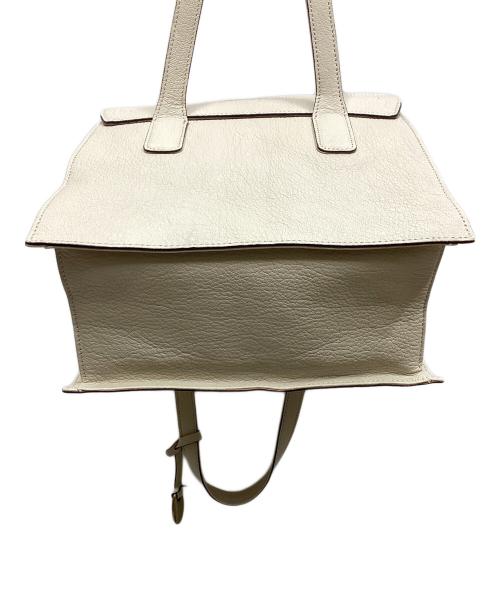 TOFF&LOADSTONE（トフアンドロードストーン）TOFF&LOADSTONE (トフアンドロードストーン) レザーハンドバッグ アイボリーの古着・服飾アイテム
