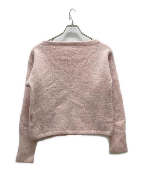 uncrave（アンクレイヴ）uncrave (アンクレイヴ) アルパカ混ボートネックニット ピンク サイズ:Mの古着・服飾アイテム