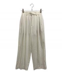 中古・古着通販】nala (ナラ) DRESS PANT / タックワイドドレスパンツ