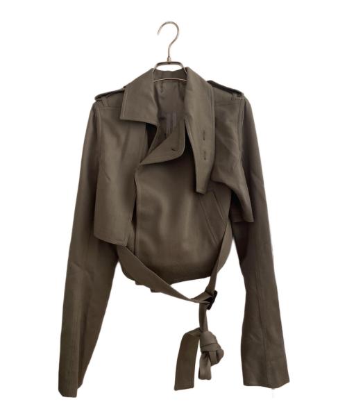 RICK OWENS（リックオウエンス）RICK OWENS (リックオウエンス) Short Trench ベージュ サイズ:34の古着・服飾アイテム