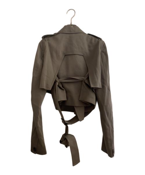 RICK OWENS（リックオウエンス）RICK OWENS (リックオウエンス) Short Trench ベージュ サイズ:34の古着・服飾アイテム