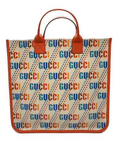 中古・古着通販】GUCCI (グッチ) チルドレンズトートバッグ オレンジ
