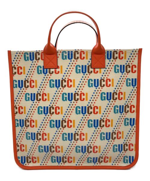 GUCCI（グッチ）GUCCI (グッチ) チルドレンズトートバッグ オレンジの古着・服飾アイテム