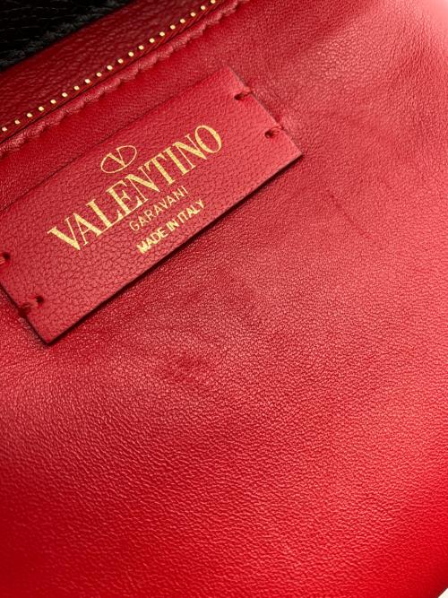 VALENTINO GARAVANI（ヴァレンティノ・ガラヴァーニ）VALENTINO GARAVANI (ヴァレンティノ・ガラヴァーニ) Vスリングトップハンドルバッグ ブラックの古着・服飾アイテム