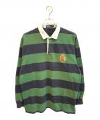 POLO RALPH LAURENポロ・ラルフローレン）の古着「ラガーシャツ」｜グリーン×ネイビー