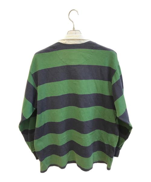 POLO RALPH LAUREN（ポロ・ラルフローレン）POLO RALPH LAUREN (ポロ・ラルフローレン) ラガーシャツ グリーン×ネイビー サイズ:Lの古着・服飾アイテム