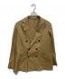 AURALEE（オーラリー）の古着「WOOL SILK HERRINGBONE DOUBLE-BREASTED JACKET」｜ベージュ