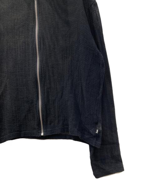 stussy（ステューシー）stussy (ステューシー) メッシュ ジップアップシャツ ブラック サイズ:Lの古着・服飾アイテム