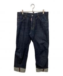 DSQUARED2（ディースクエアード）の古着「クロップドデニムパンツ」｜インディゴ