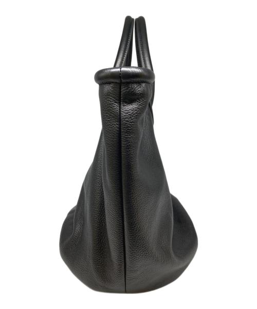 Papillonner（パピヨネ）Papillonner (パピヨネ) レザートートバッグ ブラックの古着・服飾アイテム