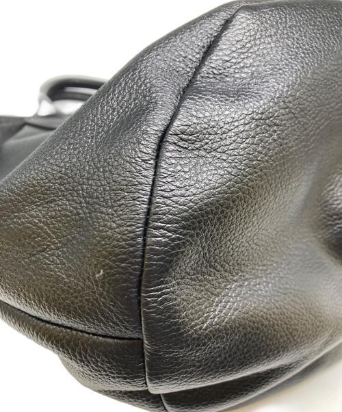 Papillonner（パピヨネ）Papillonner (パピヨネ) レザートートバッグ ブラックの古着・服飾アイテム