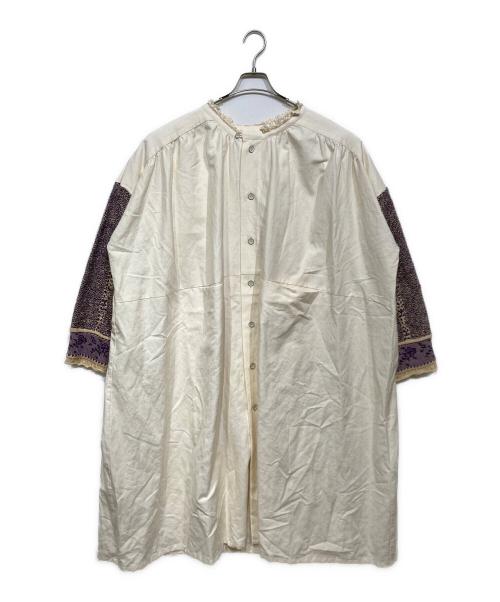 GASA*（ガサ）GASA* (ガサ) 袖切替 レースカラーワンピース エクリュ サイズ:Freeの古着・服飾アイテム