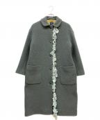 mina perhonenミナ ペルホネン）の古着「ステンカラーコート」｜グレー