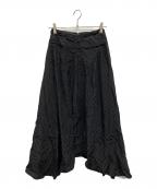FETICOフェティコ）の古着「GATHERED PAISLEY SKIRT」｜ブラック