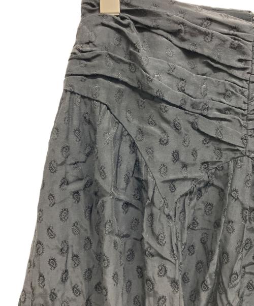 FETICO（フェティコ）FETICO (フェティコ) GATHERED PAISLEY SKIRT ブラック サイズ:1の古着・服飾アイテム