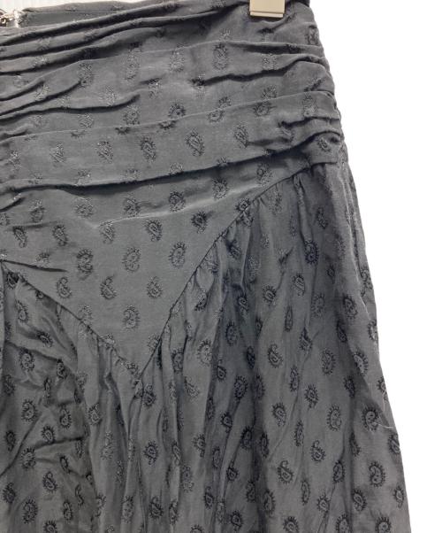 FETICO（フェティコ）FETICO (フェティコ) GATHERED PAISLEY SKIRT ブラック サイズ:1の古着・服飾アイテム