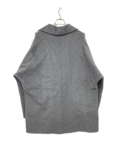 YENN（イエン）YENN (イエン) DOUBLE-FACE PEACOAT（ダブル フェイス ピーコート） グレー サイズ:Fの古着・服飾アイテム