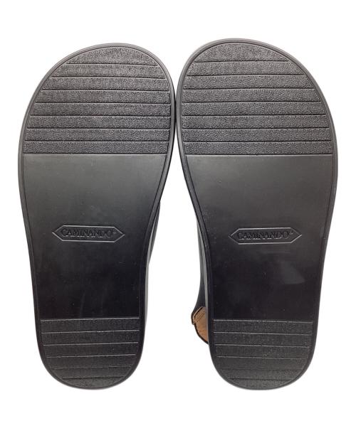 Caminando（カミナンド）Caminando (カミナンド) Caminando カミナンド DOUBLE RING PLATFORM SANDALS ブラック サイズ:US8 25cmの古着・服飾アイテム