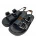 Caminando（カミナンド）の古着「Caminando カミナンド DOUBLE RING PLATFORM SANDALS」｜ブラック