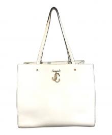 JIMMY CHOO（ジミーチュウ）の古着「VARENNE トートバッグ」｜ホワイト