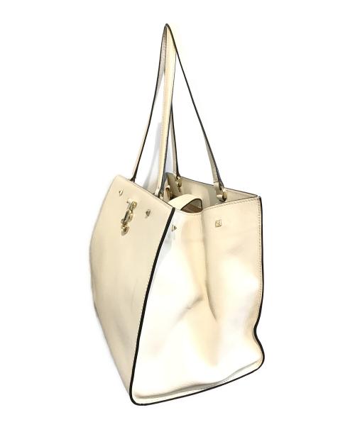 JIMMY CHOO（ジミーチュウ）JIMMY CHOO (ジミーチュウ) VARENNE トートバッグ ホワイトの古着・服飾アイテム
