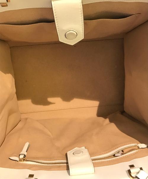 JIMMY CHOO（ジミーチュウ）JIMMY CHOO (ジミーチュウ) VARENNE トートバッグ ホワイトの古着・服飾アイテム