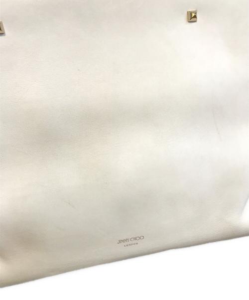 JIMMY CHOO（ジミーチュウ）JIMMY CHOO (ジミーチュウ) VARENNE トートバッグ ホワイトの古着・服飾アイテム