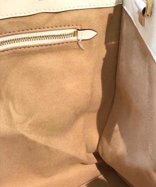 JIMMY CHOO（ジミーチュウ）JIMMY CHOO (ジミーチュウ) VARENNE トートバッグ ホワイトの古着・服飾アイテム