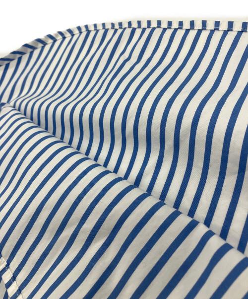 POLO RALPH LAUREN（ポロ・ラルフローレン）POLO RALPH LAUREN (ポロ・ラルフローレン) BDリペアデザインストライプシャツ ブルー×ホワイト サイズ:S 未使用品の古着・服飾アイテム