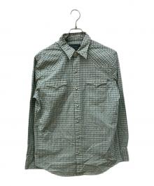 POLO COUNTRY（ポロカントリー）の古着「小紋ウエスタンチェックシャツ」｜グリーン
