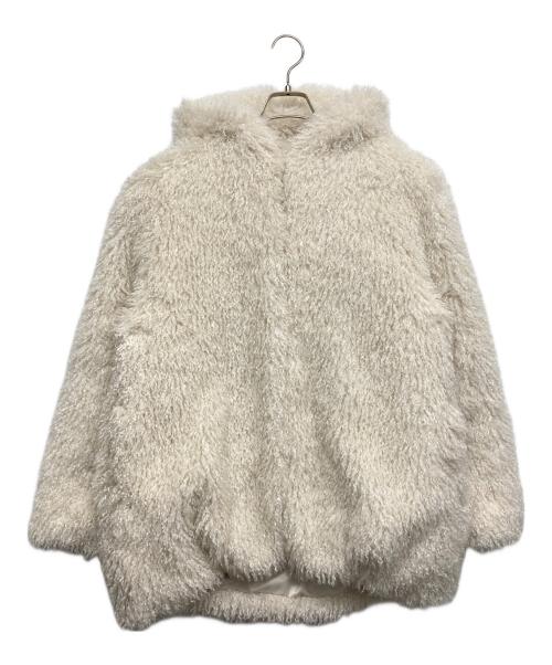 eimy istoire（エイミーイストワール）eimy istoire (エイミーイストワール) French poodle fur フードジャケット アイボリー サイズ:Fの古着・服飾アイテム