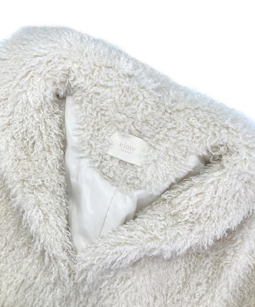 eimy istoire（エイミーイストワール）eimy istoire (エイミーイストワール) French poodle fur フードジャケット アイボリー サイズ:Fの古着・服飾アイテム