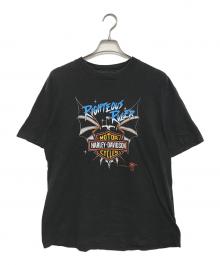 ONEITA（オニータ）の古着「 80s HARLEY-DAVIDSON(ハーレー・ダビットソン)プリントTシャツ」｜ブラック