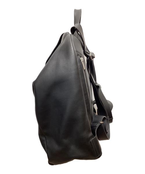Valextra（ヴァレクストラ）Valextra (ヴァレクストラ) レザーバックパック ブラックの古着・服飾アイテム