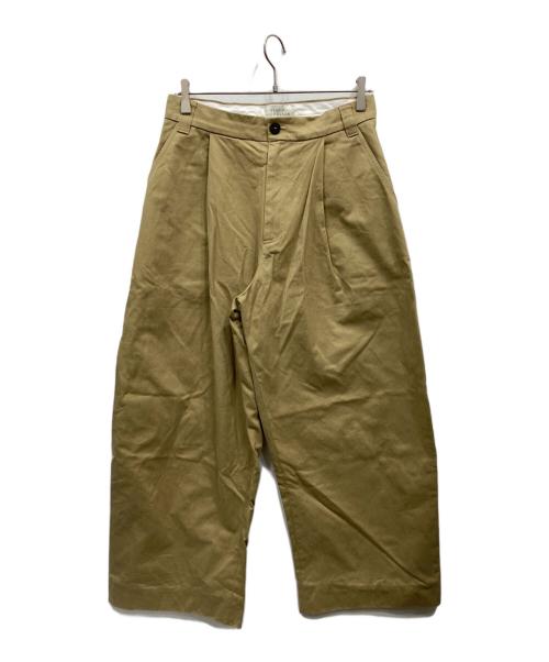 STUDIO NICHOLSON（スタジオ ニコルソン）STUDIO NICHOLSON (スタジオ ニコルソン) Deep Pleat Volume Pant ベージュ サイズ:Sの古着・服飾アイテム