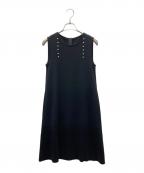 FOXEYフォクシー）の古着「パールニットノースリーブワンピース」｜ブラック