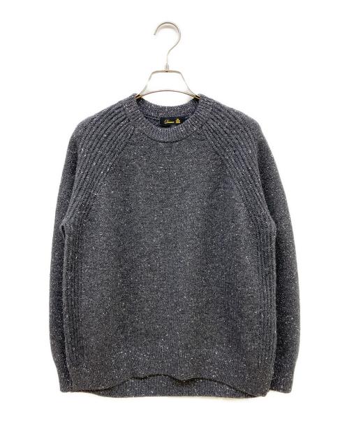 DRAWER（ドゥロワー）DRAWER (ドゥロワー) WINTER1 ラメ5ゲージクルーネックニット グレー サイズ:1の古着・服飾アイテム
