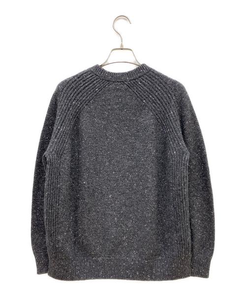 DRAWER（ドゥロワー）DRAWER (ドゥロワー) WINTER1 ラメ5ゲージクルーネックニット グレー サイズ:1の古着・服飾アイテム